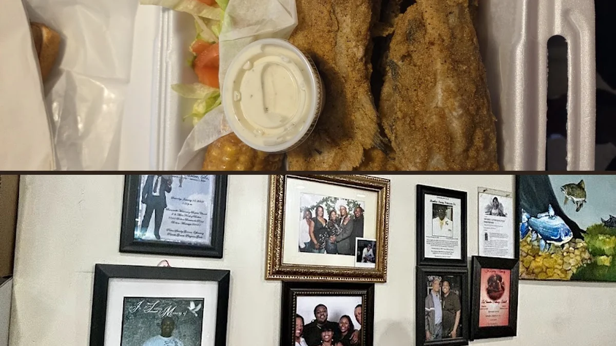 Counter service with hearty fried seafood plates.